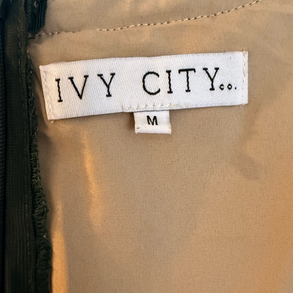 Ivy City Co Green Lace Midi Dress - Picture 3 of 4